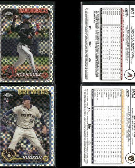 2024 Topps Chrome Update X-Fractor Lot – 26 Cards – MLB Rookies & Vets