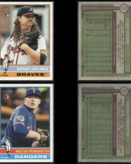 2025 Topps Heritage Rookie Cards Lot (40) MLB Baseball RC + Prospects