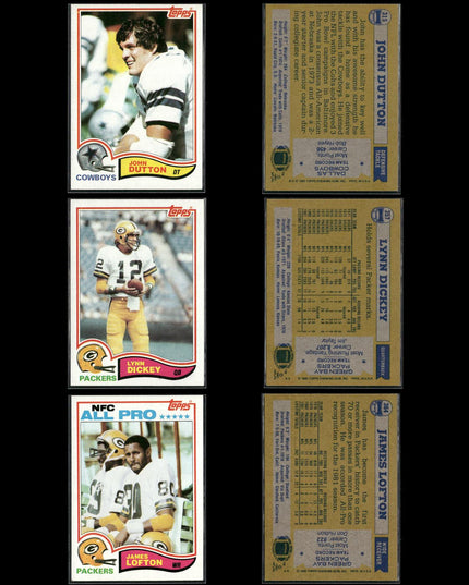 59-Card Lot Vintage 1980s Topps Football | NFL Football Trading Cards Team Lot