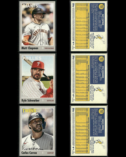 2025 Topps Heritage 1970 Baseball Lot (64 Cards) MLB