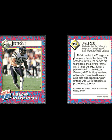 SI Kids Football Lot (19 Cards) Sports Illustrated for Kids Cards