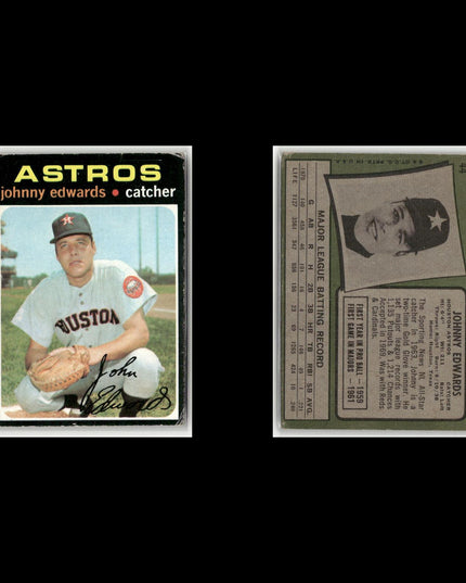 20-Card Lot Vintage 1971 Topps Houston Astros | MLB Baseball Trading Cards Topps