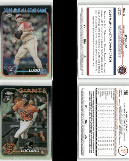 2024 Topps Chrome & Update Refractors Lot (29) RCs, Stars, ASG