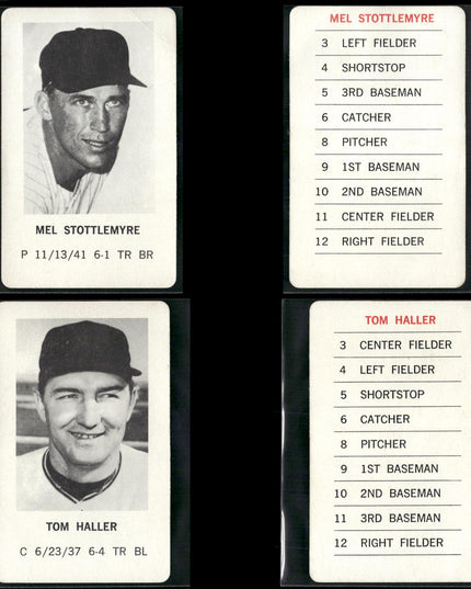 1970 Milton Bradley Baseball Team Lot (25 Cards) Vintage MLB