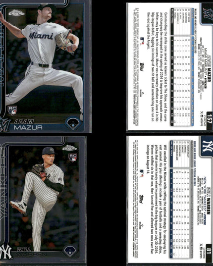 2025 Topps Chrome Rookie Lot (30) w/ Michael Harris II, Jace Jung, Seiya Suzuki RCs