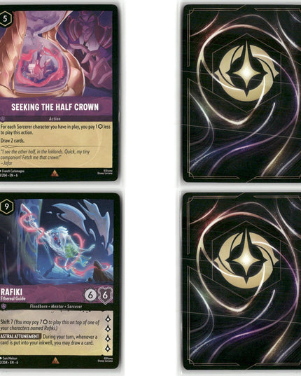 24 Card Rare + Super Rare Lot, Azurite Sea Disney Lorcana Set 6