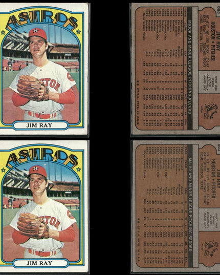 27-Card Lot Vintage 1972 Topps Houston Astros | MLB Baseball Trading Cards