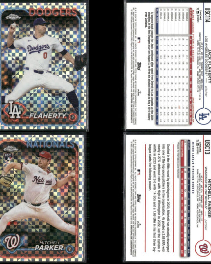 2024 Topps Chrome Update X-Fractor Lot – 26 Cards – MLB Rookies & Vets