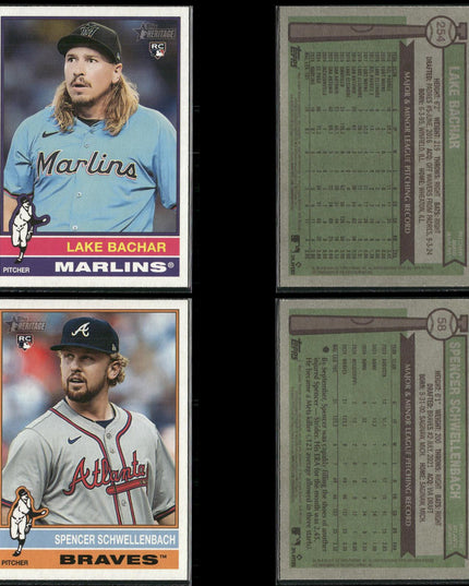 2025 Topps Heritage Rookie Cards Lot (40) MLB Baseball RC + Prospects