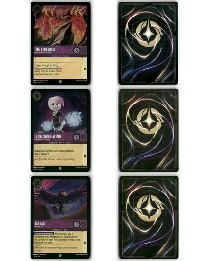 56 Card Foil Lot, Into the Inklands Disney Lorcana Set 3 Mixed Characters