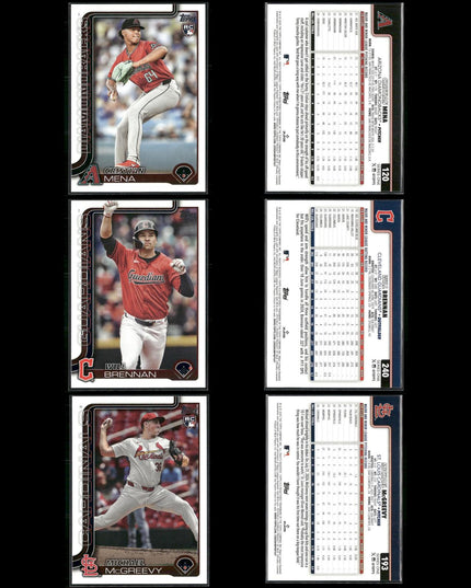 2025 Topps Rookie Cards Lot (60) MLB Baseball RC Stars + Prospects Set