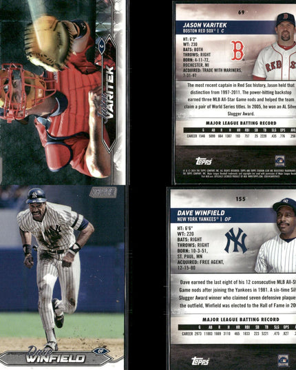 2024 Topps Stadium Club Legends Lot – 26 Cards – HOF Stars & Vintage Icons