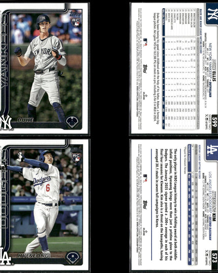 32-Card Lot 2025 Topps Rookie Baseball | MLB Trading Cards • Near Mint Condition