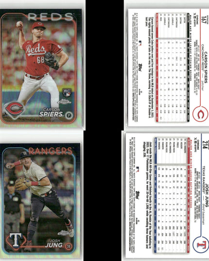 2024 Topps Chrome & Update Refractors Lot (29) RCs, Stars, ASG