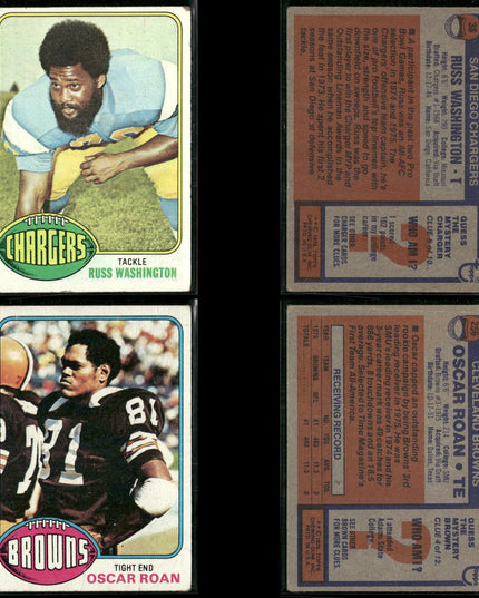 1976 Topps Football Card Lot – 42 Vintage NFL Cards – Bulk Lot