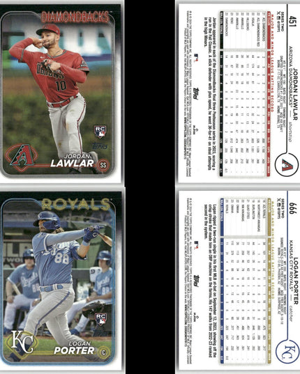 2024 Topps & Update Rookie Lot (30) RCs – Tigers, Royals, Dodgers, More