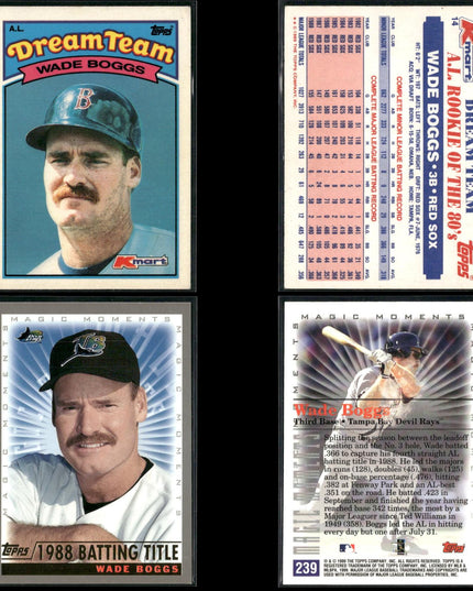 Wade Boggs 29-Card Lot Boston Red Sox HOF Batting Champ Legend