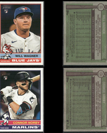 2025 Topps Heritage Rookie Cards Lot (40) MLB Baseball RC + Prospects