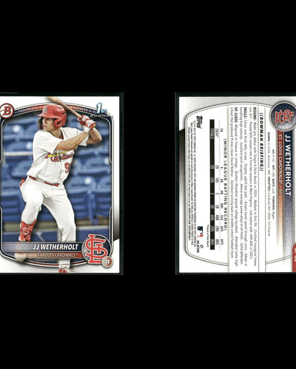 23-Card Lot 2025 Bowman Prospects 1sts | MLB Baseball Rookie Trading Cards Topps