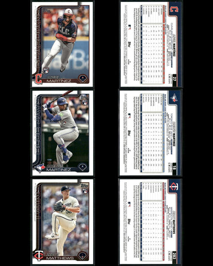 2025 Topps Rookie Cards Lot (60) MLB Baseball RC Stars + Prospects Set