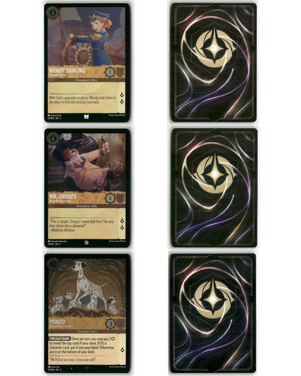 56 Card Foil Lot, Into the Inklands Disney Lorcana Set 3 Mixed Characters