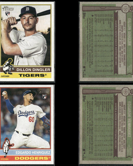 2025 Topps Heritage Rookie Cards Lot (40) MLB Baseball RC + Prospects