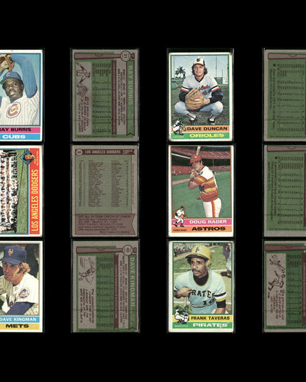 1976 Topps Baseball Card Lot – 125 Vintage MLB Cards – Bulk Collection