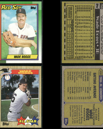 Wade Boggs 29-Card Lot Boston Red Sox HOF Batting Champ Legend