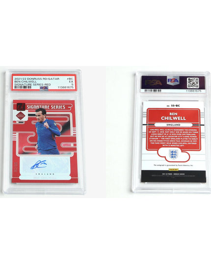Panini Donruss Soccer Lot (25) w/ 9 PSA Graded Autograph Cards