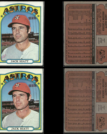 27-Card Lot Vintage 1972 Topps Houston Astros | MLB Baseball Trading Cards