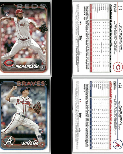 2024 Topps & Update Rookie Lot (30) RCs – Tigers, Royals, Dodgers, More