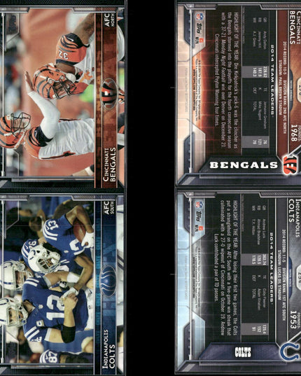 2015 Topps Football Team Set Lot (33 Cards) NFL Trading Cards