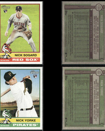 2025 Topps Heritage Rookie Cards Lot (40) MLB Baseball RC + Prospects