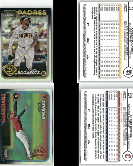 2024 Topps Chrome & Update Refractors Lot (29) RCs, Stars, ASG