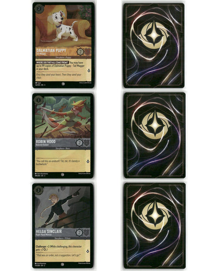56 Card Foil Lot, Into the Inklands Disney Lorcana Set 3 Mixed Characters