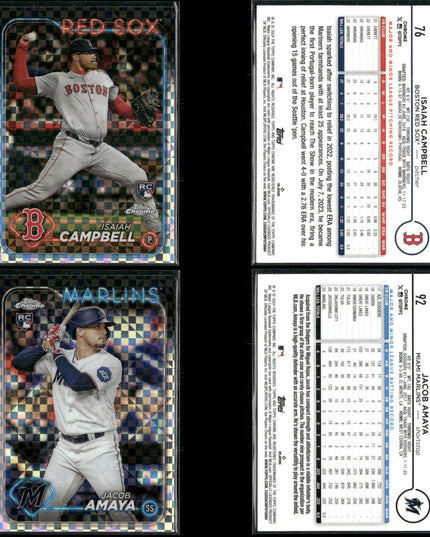 2024 Topps Chrome X-Fractor Lot – 31 Cards – Rookies & Stars