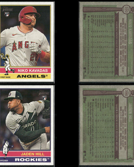 2025 Topps Heritage Rookie Cards Lot (40) MLB Baseball RC + Prospects