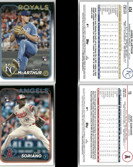 2024 Topps & Update Rookie Lot (30) RCs – Tigers, Royals, Dodgers, More