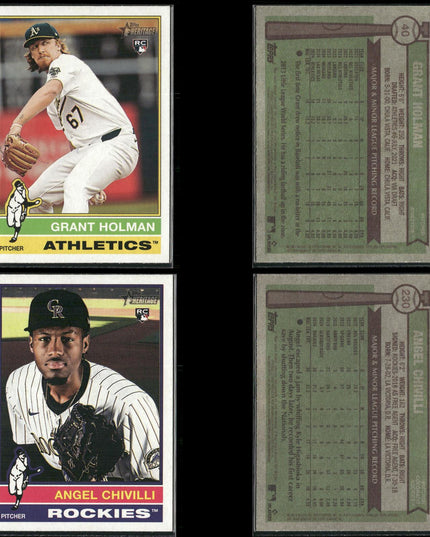 2025 Topps Heritage Rookie Cards Lot (40) MLB Baseball RC + Prospects