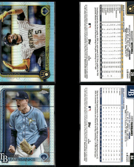 2025 Topps Chrome Refractors Lot (32) w/ Alec Bohm, Cedric Mullins, Ke’Bryan Hayes