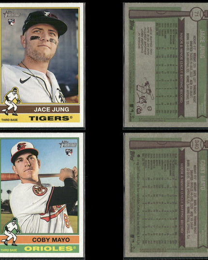 2025 Topps Heritage Rookie Cards Lot (40) MLB Baseball RC + Prospects