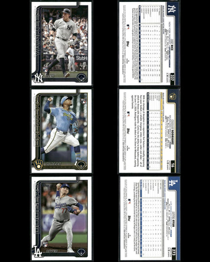 2025 Topps Rookie Cards Lot (60) MLB Baseball RC Stars + Prospects Set