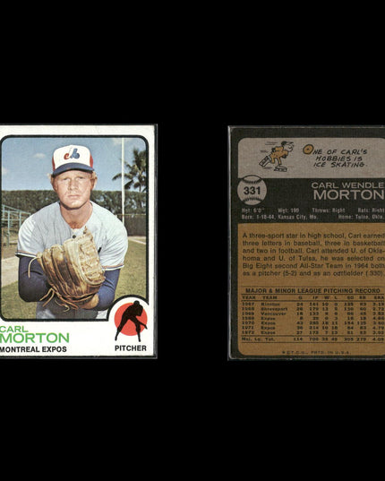 35-Card Lot Vintage 1973 Topps Montreal Expos | MLB Baseball Trading Cards