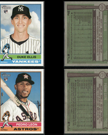 2025 Topps Heritage Rookie Cards Lot (40) MLB Baseball RC + Prospects