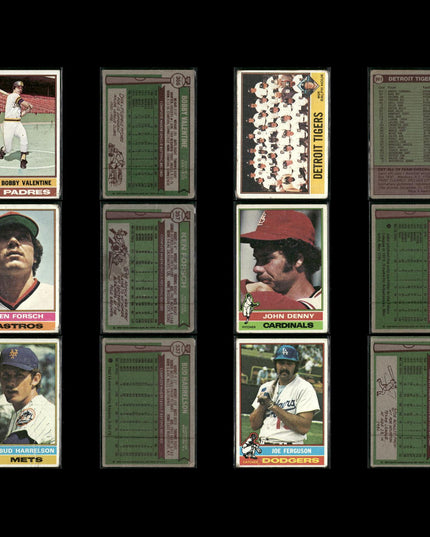1976 Topps Baseball Card Lot – 125 Vintage MLB Cards – Bulk Collection