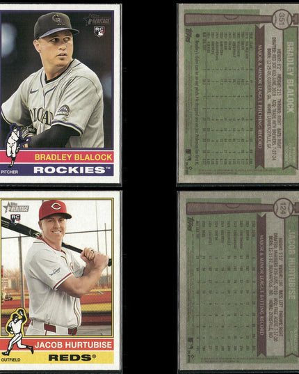 2025 Topps Heritage Rookie Cards Lot (40) MLB Baseball RC + Prospects
