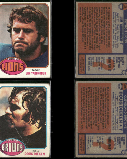1976 Topps Football Card Lot – 42 Vintage NFL Cards – Bulk Lot
