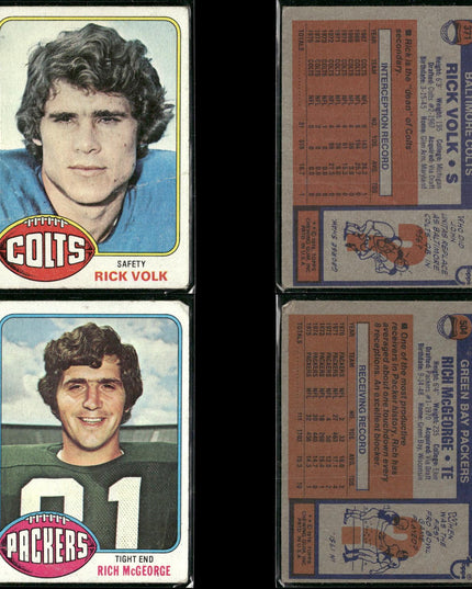 1976 Topps Football Card Lot – 42 Vintage NFL Cards – Bulk Lot