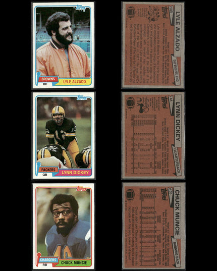 59-Card Lot Vintage 1980s Topps Football | NFL Football Trading Cards Team Lot