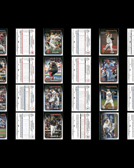 2024 Topps + Topps Update Baseball Cards Lot (255) Stars Teams Variety MLB